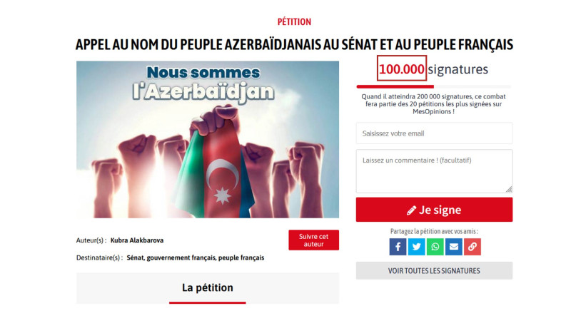 Azərbaycanlıların səslərini dünyaya çatdırmaq üçün çıxdığımız yolda sayımız 100.000 oldu