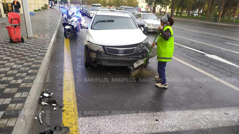 Bayıl: Mikayıl Hüseynov küçəsində 2 avtomobil toqquşub