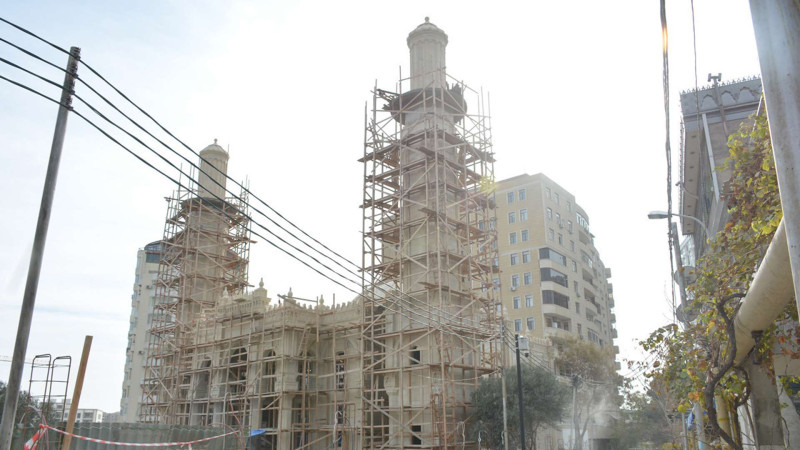 Bakıda keçmiş “Əbu Bəkr” məscidinin təmiri yekunlaşır