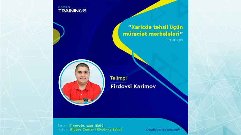 “Globus Center”də xaricdə təhsillə bağlı ödənişsiz seminar keçiriləcək