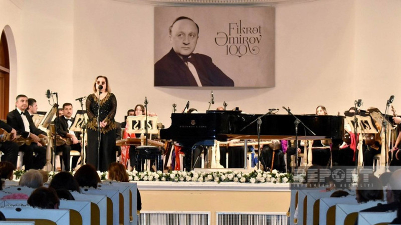 Bakı Filarmoniyasında Fikrət Əmirovun 100 illik yubileyi münasibətilə konsert proqramı keçirilib