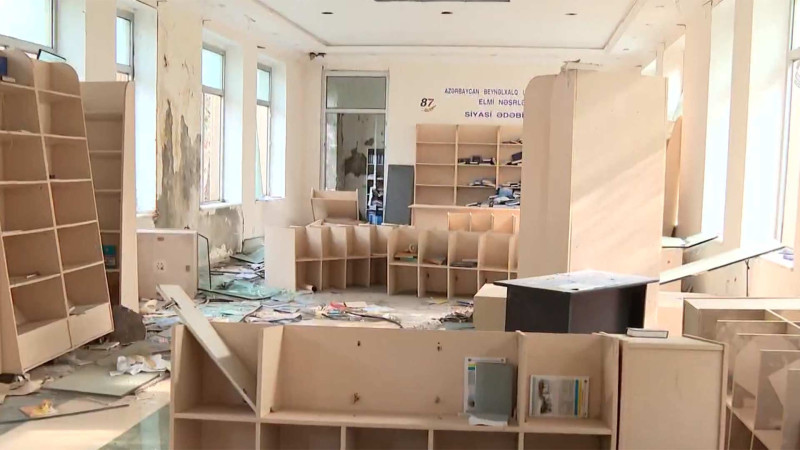 Bakıda universitet binası narkomanların məskəninə çevrilib