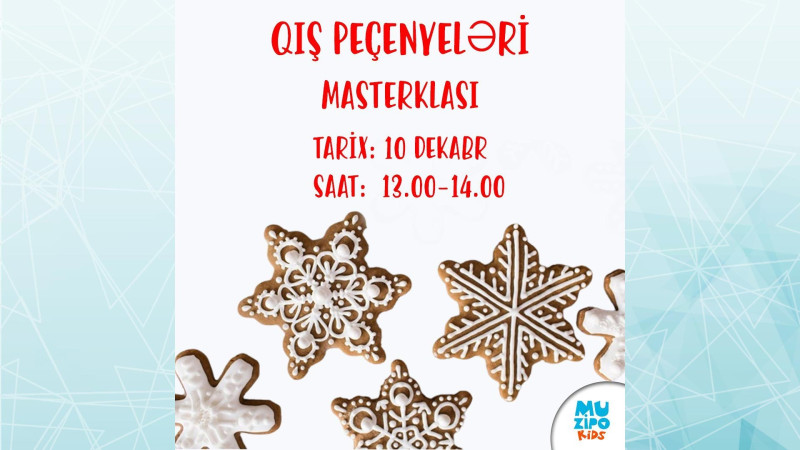 Bakıda peçenye düzəltmək mövzusunda master-klas keçiriləcək