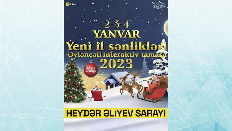 Heydər Əliyev Sarayında uşaqlar üçün Yeni il proqramı təşkil olunacaq