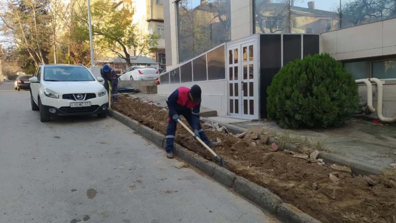 Nəsimi rayonu: küçələrdə işıq dirəkləri quraşdırılır