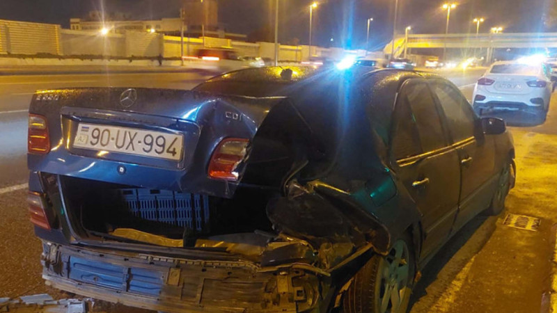 Ziya Bünyadov prospektində daha bir zəncirvari qəza: 5 avtomobil toqquşub