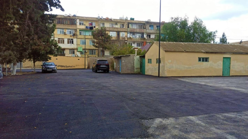 Mərdəkan qəsəbəsində 1300 kv.m ərazi asfaltlanıb