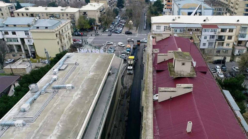 Yasamal: Fərid Ələkbərov küçəsinin bir hissəsinin təmiri yekunlaşıb
