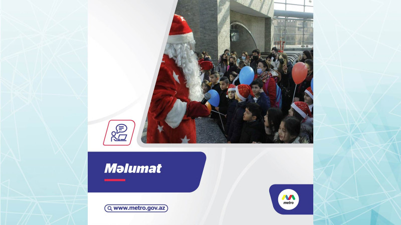 Bakı Metropoliteni ənənəvi Yeni il proqramı təşkil edir