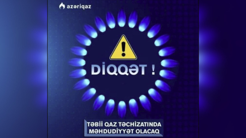 Binəqədi rayonunda qaz olmayacaq
