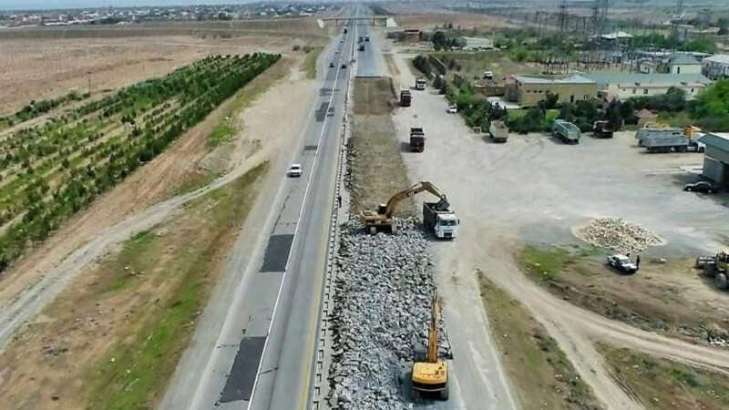 Bakı-Quba yolunun bir hissəsinin inşası başa çatır