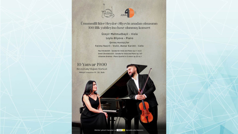 Beynəlxalq Muğam Mərkəzində musiqili konsert keçiriləcək