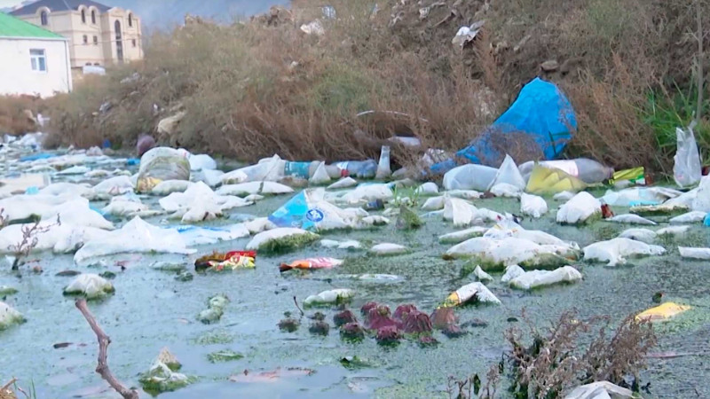 Korgöz qəsəbəsinin sakinləri kanalizasiya suyunun içində yaşamağa məcburdurlar