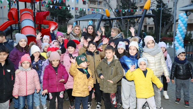 Xətai rayonunda “ABAD həyət” sakinlərin istifadəsinə verilib