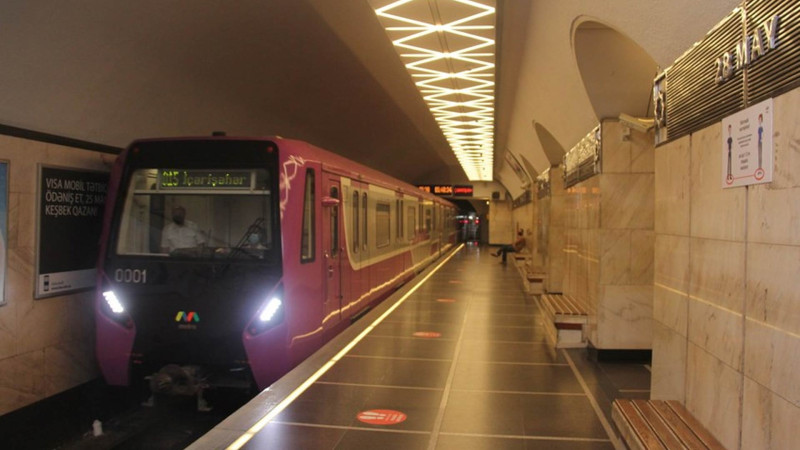 Bakı Metropolitenində daha bir yeni nəsil qatar xəttə buraxılıb