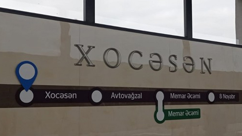 Metronun “Xocəsən” stansiyasında gündəlik 2000 sərnişin daşınır