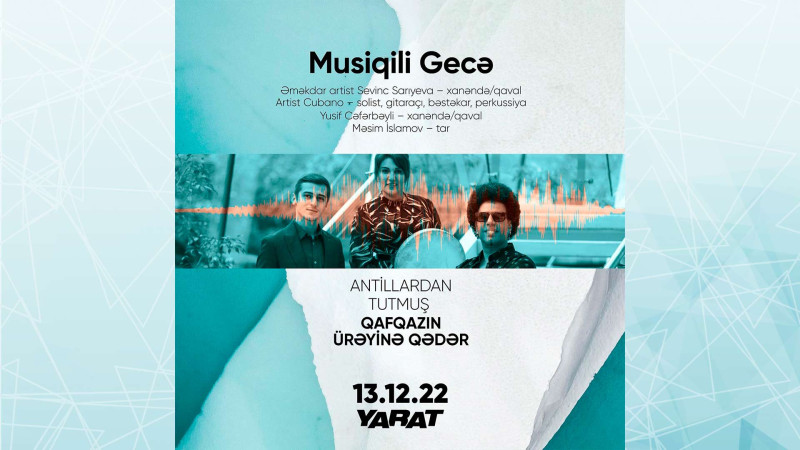 YARAT mərkəzində Kuba musiqisi gecəsi keçiriləcək
