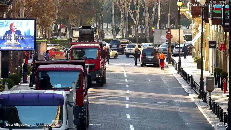 Bakının mərkəzində daha bir küçə təmirə bağlanır