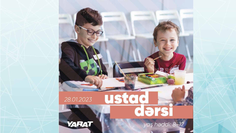 Uşaqlar üçün rəngkarlıq üzrə ustad dərsi keçiriləcək