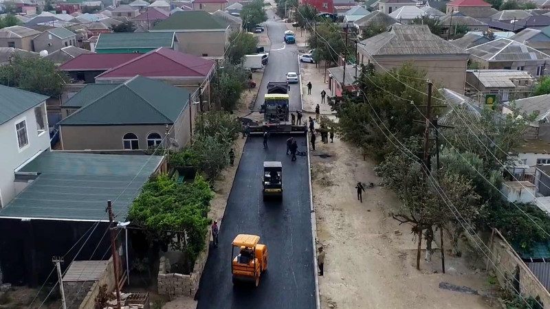 Suraxanı rayonunda 13 küçə təmir olunub