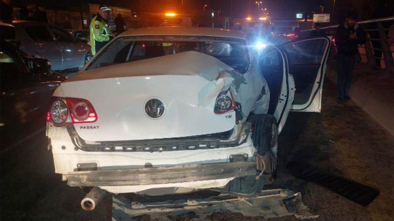 Ziya Bünyadov prospektində 3 avtomobil qəzaya düşüb