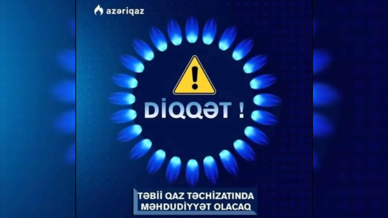 Bakıda 15.000 evin qazı kəsiləcək