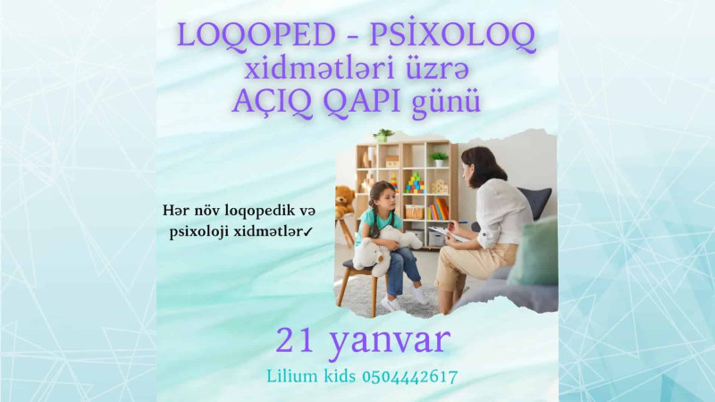 Bakıda psixoloji və loqopedik mərkəzdə ödənişsiz konsultasiya keçiriləcək