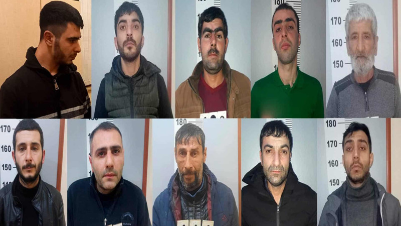 Xəzər rayonunda İrandan narkotik gətirən 10 şəxs saxlanılıb