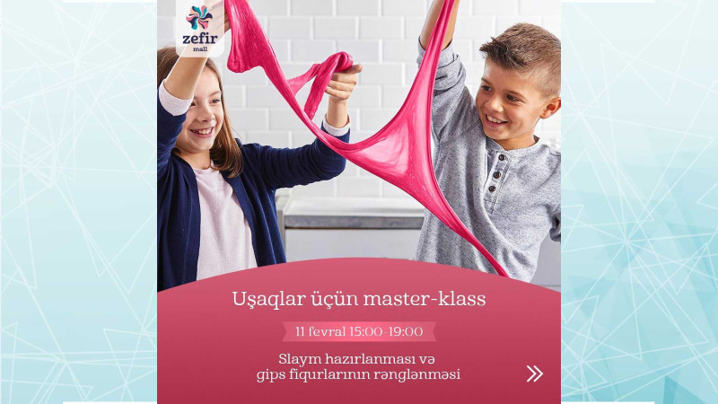“Zefir Mall”da uşaqlar üçün müxtəlif master-klaslar təşkil olunur