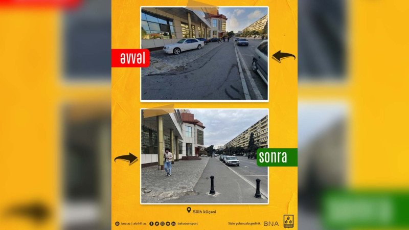 Bakıda zəbt olunan səkilər piyadalara qaytarılır