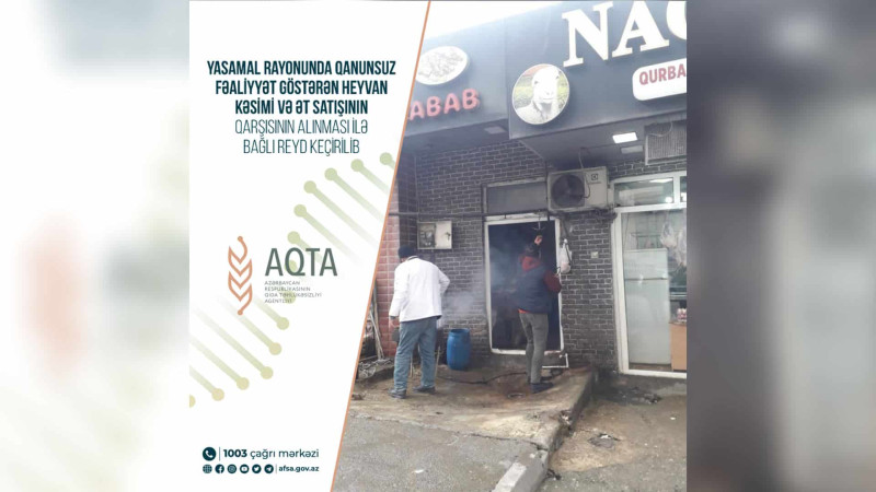 Yasamal rayonunda ət satışı mağazası cərimələnib