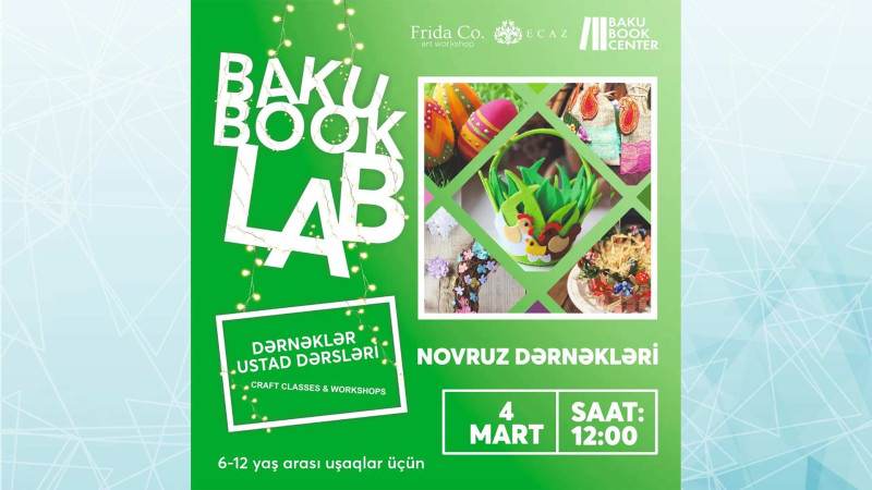 Bakı Kitab Mərkəzində Novruz bayramına özəl master-klas keçiriləcək