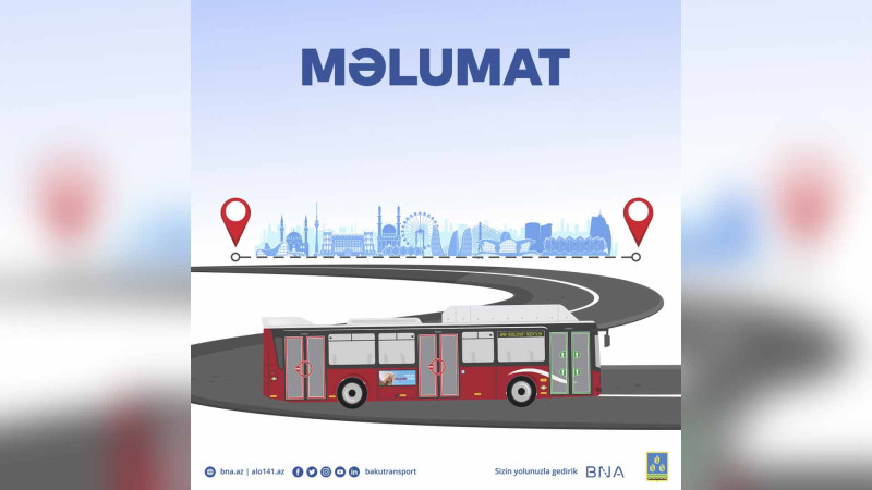 Bakıda daha bir marşrut xəttində yeni avtobuslar olacaq