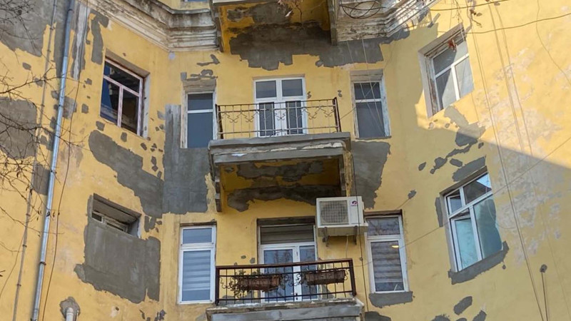 Səməd Vurğun küçəsində abadlıq işləri aparılır