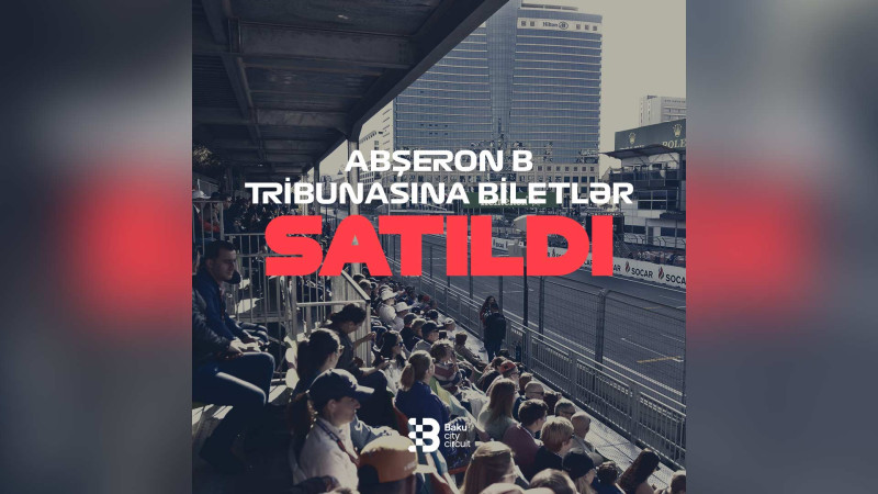 Bakıdakı “Formula 1” yarışlarına bilet satışında rekorda imza atılıb