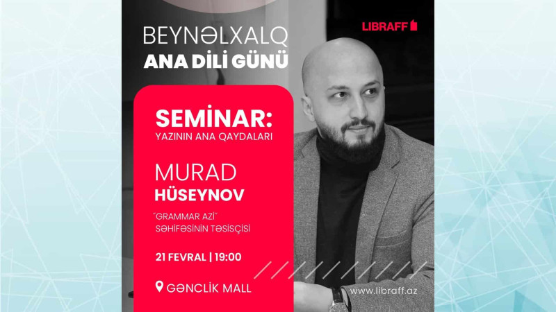 Bakıda “Yazının ana qaydaları” adlı seminar keçiriləcək