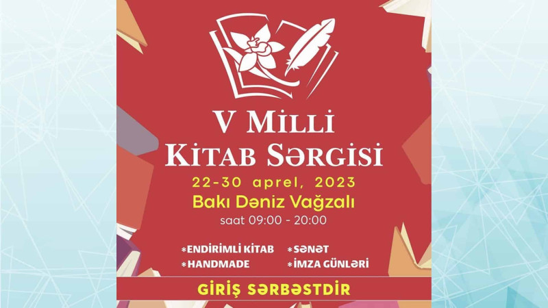 Bakıda Beşinci Milli Kitab Satış Sərgisi keçiriləcək