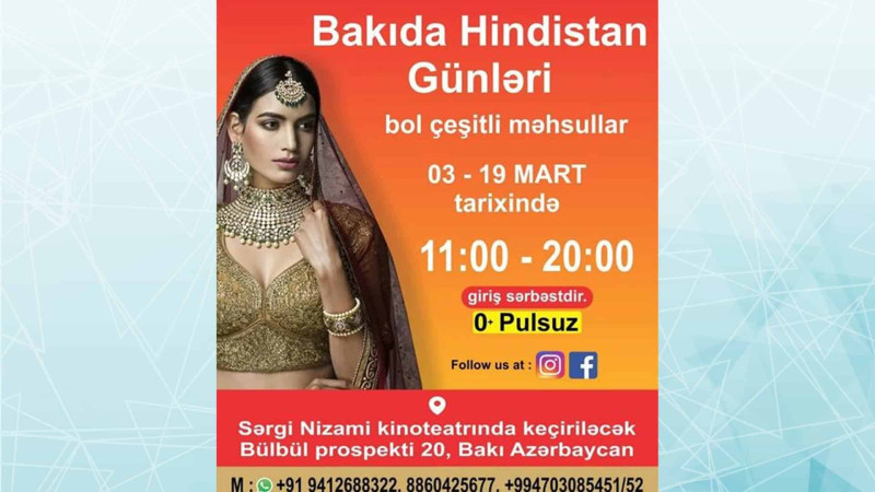 Bakıda növbəti dəfə Hindistan günləri keçiriləcək