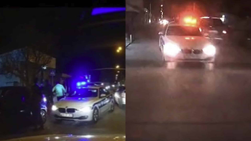 Bakıda “Prius” polisdən qaçmağı bacarıb - VİDEO