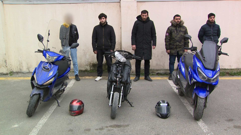 Binəqədi rayonunda mopedlər oğurlayan dəstə üzvləri tutulublar