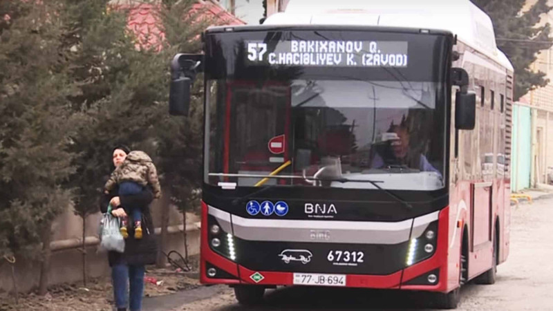 “BakuBus”a keçən marşrut xəttinin avtobusları əvvəlki istiqamətdə getmir