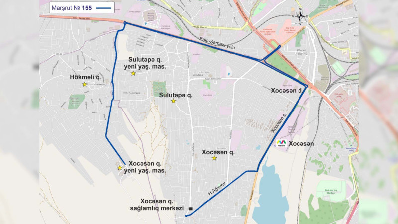Binəqədi: “Xocəsən” metro stansiyası istiqamətində yeni avtobus xətti fəaliyyət başlayacaq