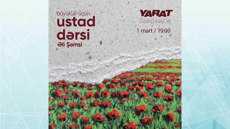 Məşhur rəssam Əli Şəmsi ustad dərsi keçirəcək