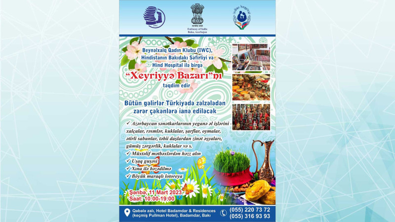 “Badamdar & Residences” hotelində xeyriyyə yarmarkası keçiriləcək