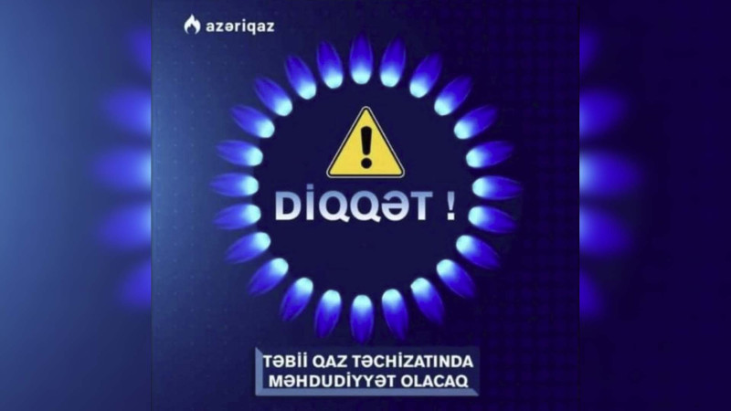 Binəqədi rayonunda qaz kəsiləcək
