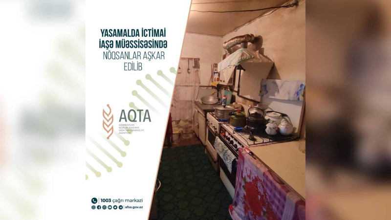 Yasamal rayonunda yerləşən növbəti obyektdə nöqsanlar aşkarlanıb