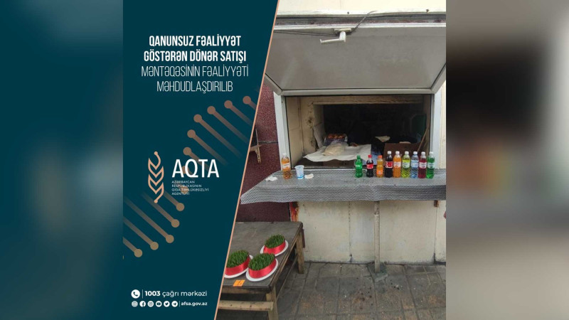 Bakıxanov qəsəbəsində dönərxana bağlanıb