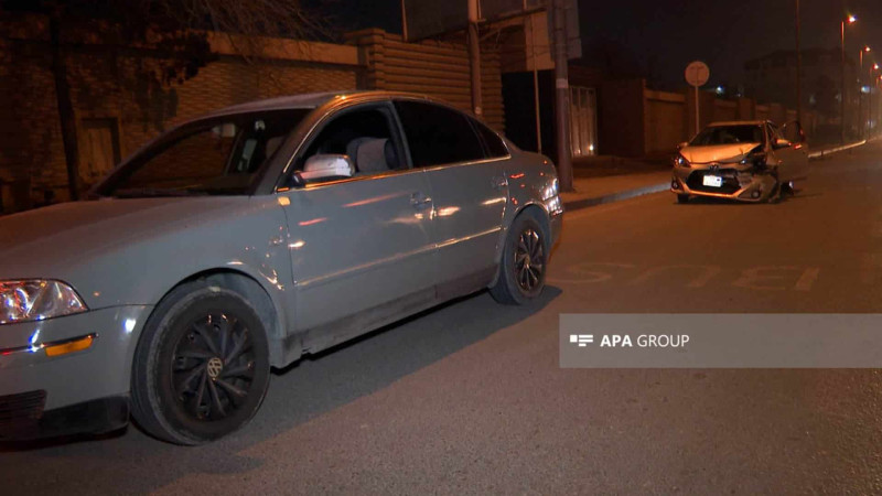 Ziya Bünyadov prospektində 2 avtomobil toqquşub