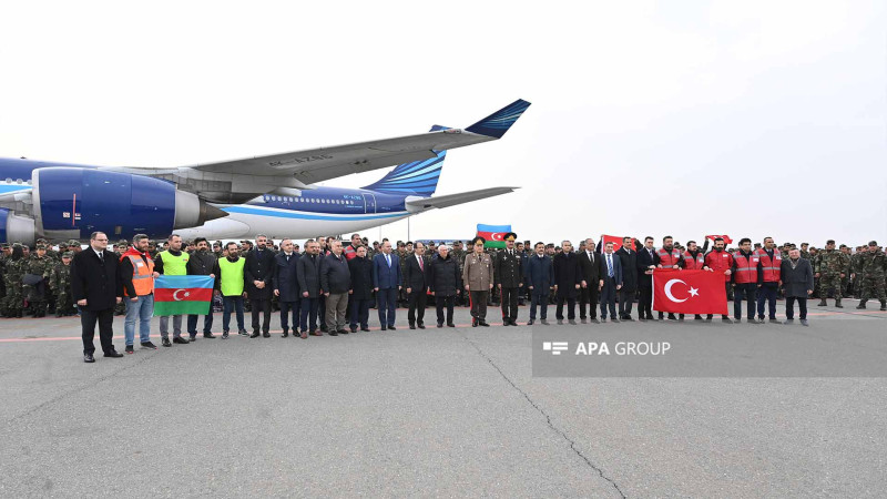Azərbaycanlı xilasedicilər Türkiyədən qayıdırlar