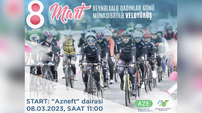 Sabah “Azneft” dairəsində qadınlar üçün veloyürüş keçiriləcək
